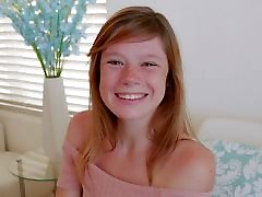 Cute hot teachers boobs mom patny With Freckles Orgasms During Casting POV