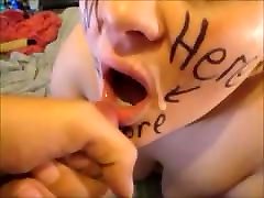 Cum Slut Takes Loads Of Cum To Her Face & Wants More