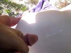 He Came & Fucked Me In My daddy fucking in wood Outdoors Orgasm & Cumshot