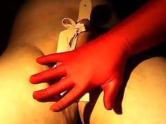 Ball kneading on cuttingboard, squeezing, whipping, then chastity, BDSM