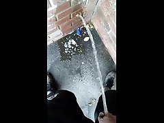 adding my pee to the piss stains