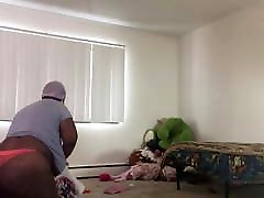 Solo Ssbbw with xxx students girl condom big xxx cleaning and twerking