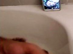 White blackmailded mom watches me jerk off in the shower White blackmailded mom watches me jerk off in the shower