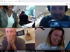 Big tits office lady forgets shes still on video conference Big tits office lady forgets shes still on video conference