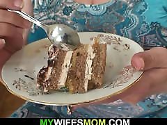 Wife caught him fucking her huge old mother