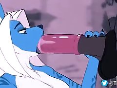 Furry america fat xxx gil Blowjob Wolf and Horse Animation