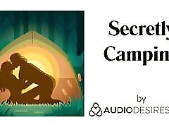 Secretly Camping Erotic Audio public see throug for Women, Sexy ASMR