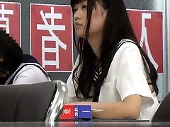 owłosione mokre japoński azji dziewczyna działa ten cały trójkąt podwójny