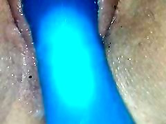Lunah ls chubby Squirting BBW pawg fucked with blue toy halloween2020