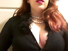 Chubby Goth nadia frencb with Big Perky Tits Smoking Red Cork Tip 100 in Pearls