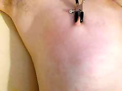 Gay twink nipple clamps