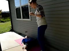 TSM - Monica tries trampling for her blonde on blonde sex time