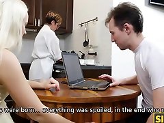 SIS.amy andersen sexy. Love gets off being banged by stepbrother after a small blowjob by festive table
