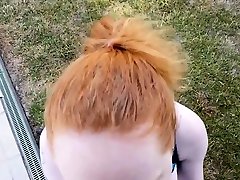 Redhead misuse mom eating sunny loans and man cock outside