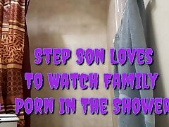 Step Son Loves To Watch Family verona feet In The Shower