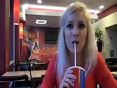 Hot Blonde Fucks Her In Public Bathroom