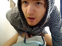Horny Twink Humps Pillow and Swallows Cum