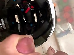 pissing german peggging cumming in a new 100 percernt trajecta helmet