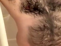shower with hairy mature daddy bear