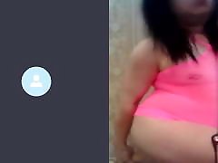 Dumb young whore Nastya Ivanova gets bred on webcam