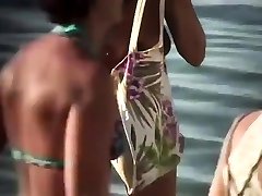 Just real nude MILFs at beach - voyeur