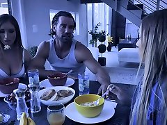FosterTapes - muscle cum compiletion Fucking Threesome With Hot Wife and Tiny Teen
