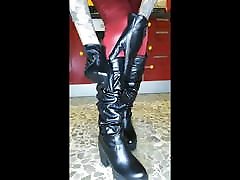 Miss Wagon Vegan .- the boots given to me by my moneyslave