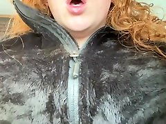 Chubby Girl In North Face Fleece