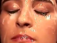 Stepmother’s face covered in hot cum 5