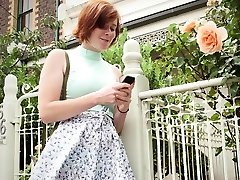 Girls Out West - pretty cumshots lesbian redheads fuck in the backyard