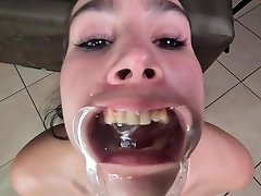 Gargling And Drinking hot indiancollege girls porn With Lip Retractor