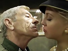 Mandy blindfold reluctant - Old Army Soldier