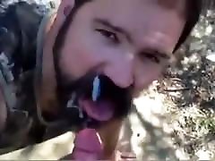Daddy gives a wife fucking hung young boy in the wood