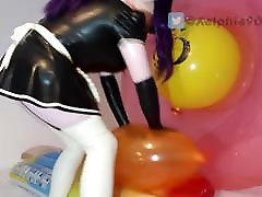 Rubber man live sex Xelphie Rides a Lewd Balloon
