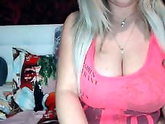 Busty blonde strips and shows her german hd freeze body