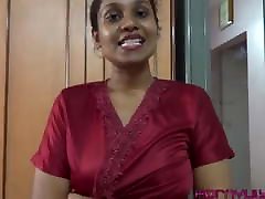 индийская тамильская горничная дает инструкцию дрочить