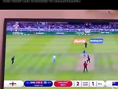 Desi Telugu bella blazze fucked while watching cricket