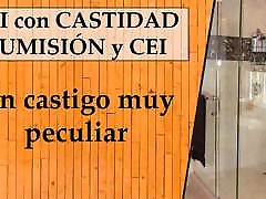 Spanish JOI con castigo, castidad y CEI. Expert level.