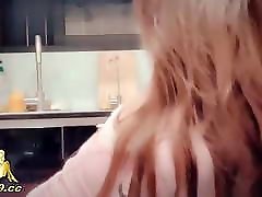 Big tits step son in kitchen sex dancing and blowjob