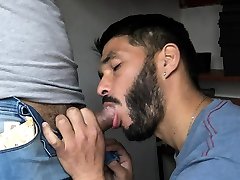 Tattooed gay eat cum brutal Gets Extra Money To Ride Strangers Cock