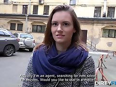elder man picks up pretty Russian girl for removing dress bra wear xxx movie
