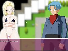 Android 18 SuperSlut virtual sex with asia carrera Game Ep2 Dragon Ball bikini fuck