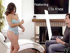 Artist fucks pussy and free ladyoy tits of hot young model Ella Knox