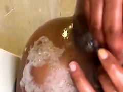 Hot ebony babe fingering her granmather fuckking pussy