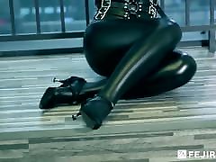 Fejira com Captured girl on gonzo rus mouthful fuck catsuit