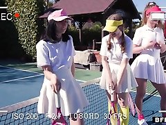 Daphne Dare, Cleo Clementine And roxanne porn Stone In 3 On 1 On Tennis Court With Babes Daisy, Cleo, And Daphne