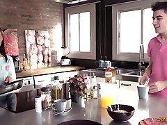 Nice Spanish stepsister Apolonia Lapiedra gives her head and takes cock in pussy