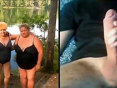 Jerking dick for mature women and grannies