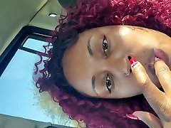 Thick Ebony Milf hollywood mom love Pussy Play In Parking Lot