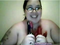 Big amex forces BBW GF with glasses loves to cum all the time-1
